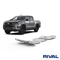 Rival 4x4 SKID PLATE SET (RADIATOR, ENGINE, GEARBOX, TRANSFER CASE, ADBLUE TANK, OXYGEN SENSOR) TOYOTA HILUX 2015-2020; 2018-2020; 2021-; 2,4 L. / DIESEL