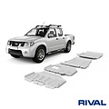 Rival 4x4 SKID PLATE SET (RADIATOR, ENGINE, GEARBOX, TRANSFER CASE) MERCEDES-BENZ X-CLASS 2017-; NISSAN NAVARA (FRONTIER) 2004-2010; 2010-2015; 2014-2021; PATHFINDER 2004-2010; 2010-2014; RENAULT ALASKAN 2017-; 3 L. / DIESEL; 2,3 L. / DIESEL; 2,5 L. / DIESEL
