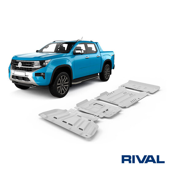 Rival 4x4 SKID PLATE SET (RADIATOR, ENGINE, GEARBOX, TRANSFER CASE) FORD EVEREST 2022-; VOLKSWAGEN AMAROK 2023-; 2 L. / DIESEL; 3 L. / DIESEL