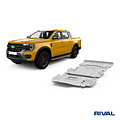 Rival 4x4 SKID PLATE SET (ENGINE, GEARBOX, TRANSFER CASE) FORD RANGER RAPTOR 2022-; RANGER 2022-; VOLKSWAGEN AMAROK 2023-; 3 L. / DIESEL; 2 L. / DIESEL