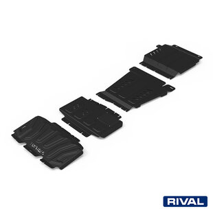 SKID PLATE SET (RADIATOR, ENGINE, GEARBOX, TRANSFER CASE) NISSAN NAVARA (FRONTIER) 2010-2015; 2014-2021; RENAULT ALASKAN 2017-; 2,5 L. / GASOLINE; 2,3 L. / DIESEL