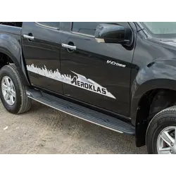 Aeroklas Side Step, 1 pair - Isuzu D/C 2012-2020