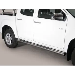 Misutonida Side Bar - 1 pair, with plastic steps, 76 mm - D-Max D/C 2012-2020