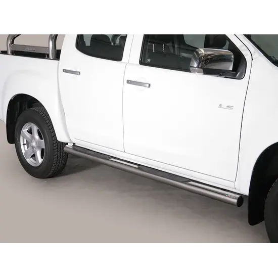 Misutonida Misutonida Side Bar - 1 pair, with plastic steps, 76 mm - D-Max D/C 2012-2020