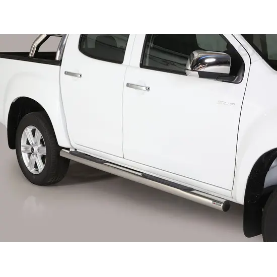 Misutonida Misutonida Side Bar - 1 pair, with plastic steps, 76 mm - D-Max D/C 2012-2020