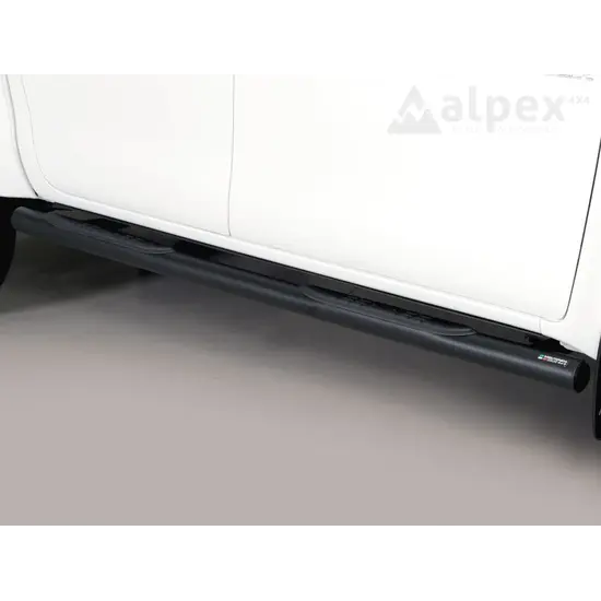 Misutonida Misutonida Side Bar - 1 pair, with plastic steps, 76 mm - black - Hilux D/C 2016