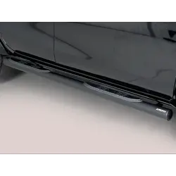 Misutonida Side Bar - 1 pair, with plastic steps, 76 mm - black - Hilux D/C 2016