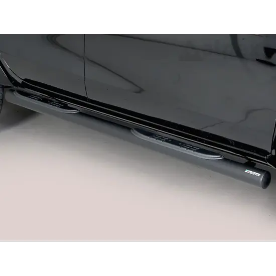 Misutonida Misutonida Side Bar - 1 pair, with plastic steps, 76 mm - black - Hilux D/C 2016