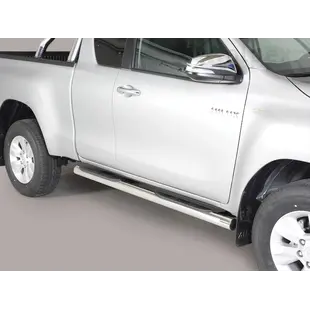 Misutonida Side Bar - 1 pair, with plastic steps, 76 mm - Hilux E/C 2016