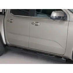 Misutonida Side Bar - 1 pair, with plastic steps, 76 mm - black - Amarok D/C 2023