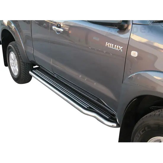 Misutonida Misutonida Side Step - 1 pair, with plastic inlay plate - Hilux E/C 2005-2015