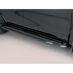 Misutonida Side Step - 1 pair, with plastic inlay plate - black - Hilux D/C 2005-2015