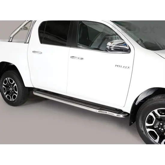 Misutonida Misutonida Side Step - 1 pair, with plastic inlay plate - Hilux D/C 2016