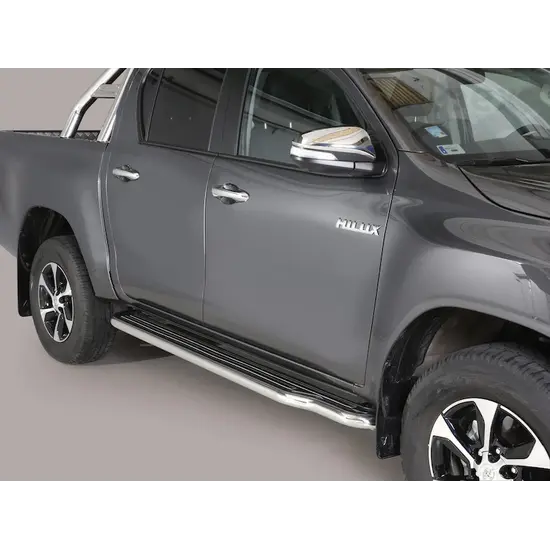 Misutonida Misutonida Side Step - 1 pair, with plastic inlay plate - Hilux D/C 2016