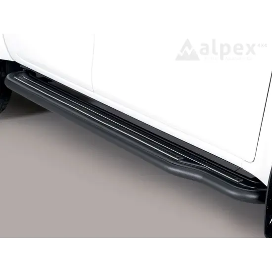 Misutonida Misutonida Side Step - 1 pair, with plastic inlay plate - black - Hilux D/C 2016