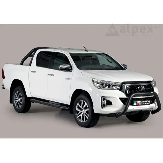 Misutonida Misutonida Side Step - 1 pair, with plastic inlay plate - black - Hilux D/C 2016