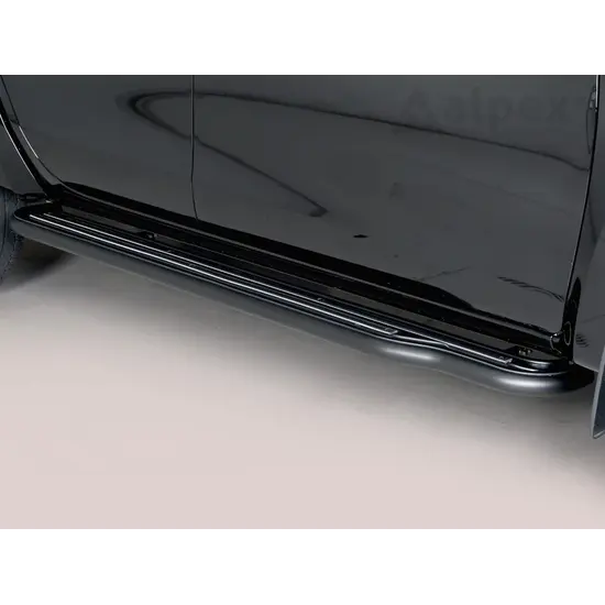 Misutonida Misutonida Side Step - 1 pair, with plastic inlay plate - black - Hilux D/C 2016