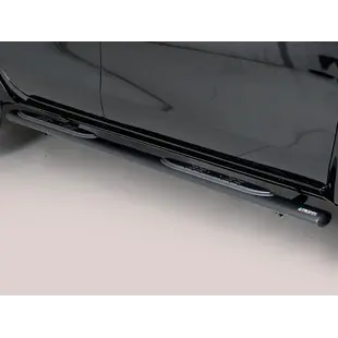 Misutonida Side Bar - 1 pair, with plastic steps, oval - black - Amarok D/C 2010-2020