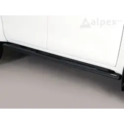 Misutonida Side Bar - 1 pair, with plastic steps, oval - black - Hilux D/C 2016