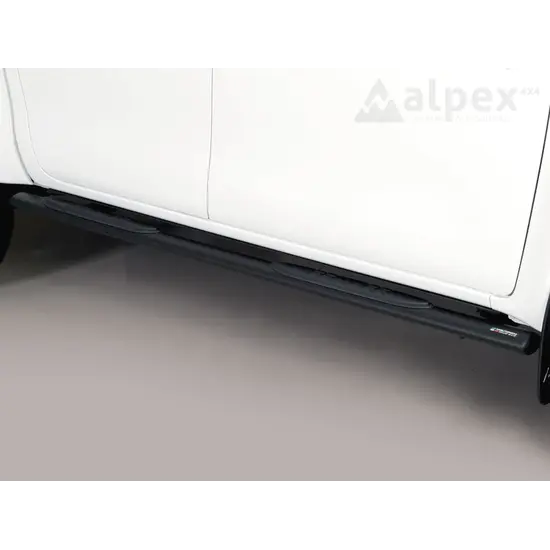 Misutonida Misutonida Side Bar - 1 pair, with plastic steps, oval - black - Hilux D/C 2016