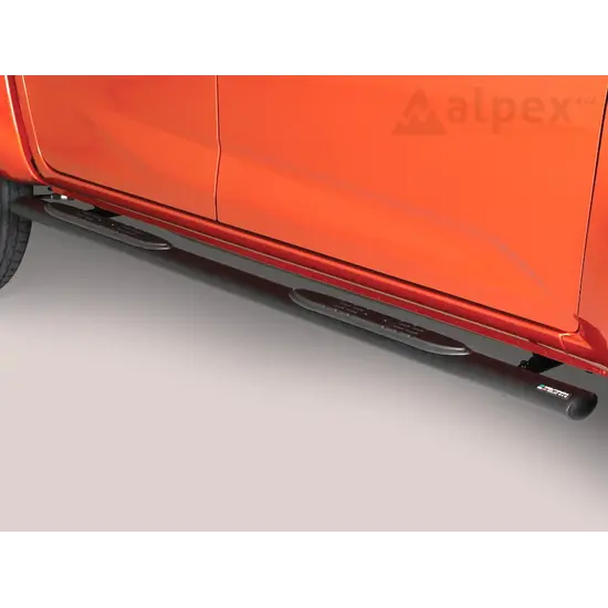 Misutonida Misutonida Side Bar - 1 pair, with plastic steps, oval - black - D-Max D/C 2020