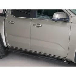 Misutonida Side Bar - 1 pair, with plastic steps, oval - black - Amarok D/C 2023