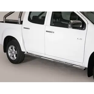 Misutonida Side Bar - 1 pair, with design steps, oval - D-Max D/C 2007-2012