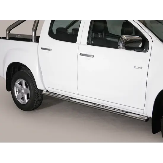 Misutonida Misutonida Side Bar - 1 pair, with design steps, oval - D-Max D/C 2012-2020