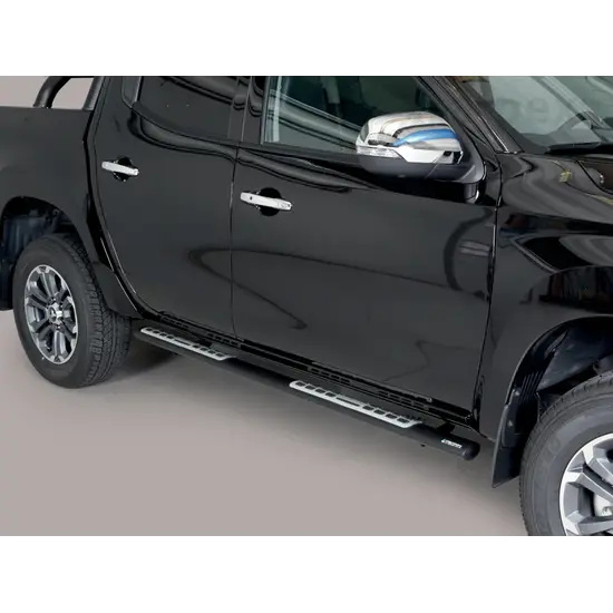 Misutonida Misutonida Side Bar - 1 pair, with design steps, oval - black - L200 D/C 2015