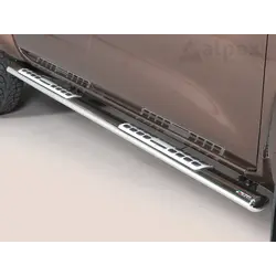 Misutonida Side Bar - 1 pair, with design steps, oval - Navara D/C 2016