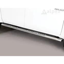 Misutonida Side Bar - 1 pair, with design steps, oval - Hilux D/C 2016