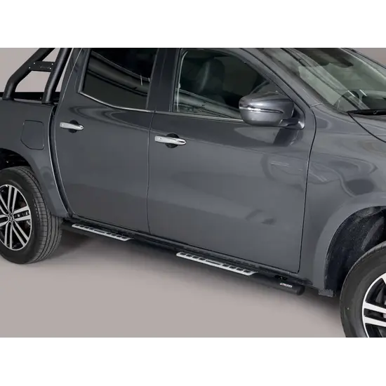 Misutonida Misutonida Side Bar - 1 pair, with design steps, oval - black - X-Class D/C 2017