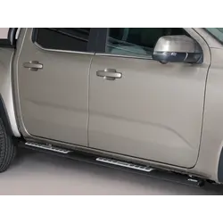 Misutonida Side Bar - 1 pair, with design steps, oval - black - Amarok D/C 2023