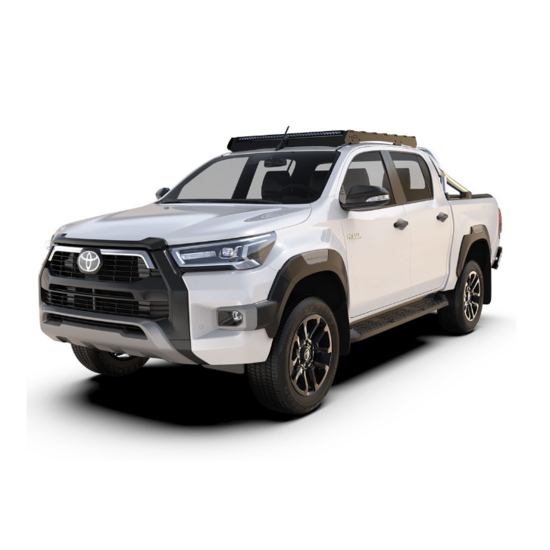 Front Runner Toyota Hilux Double Cab (2016-Current) Slimsport Roof Rack Kit / Light Bar Ready