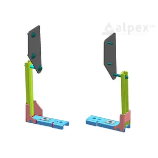 J-brace Truck Bed Reinforcement set - Ford/VW 2023+, Aeroklas