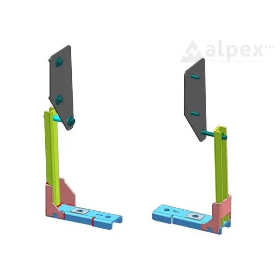 Aeroklas J-brace Truck Bed Reinforcement set - Ford/VW 2023+, Aeroklas