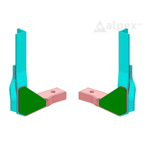 Aeroklas J-brace Truck Bed Reinforcement set - Ford Raptor 2023+, Ford original