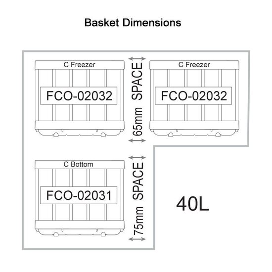 National Luna National Luna NL40 Legacy Smart QC Single Koelkast & Vriezer 12V/24V