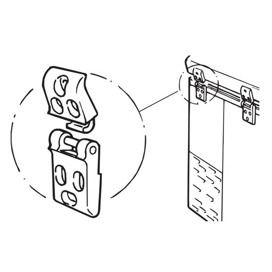 National Luna National Luna Afneembare Rode Scharnieren