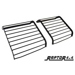 FRONT SQUARED HINGED LAMP GUARDS DEFENDER