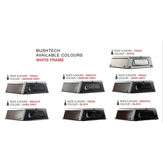 Bushtech Bushtech Canopy Toyota Hi Lux  (2016 - heden) - Dark Grey