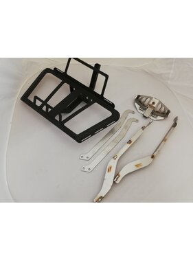 JVR Products Stainless Steel Bottom Mounted Rack GL1800 model 2018 Mat Black