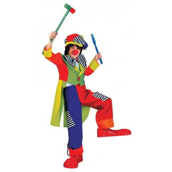 Kostuum Spanky Stripes Clown Olaf