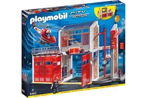 Playmobil PM City Action - Grote brandweerkazerne met helicopter 9462