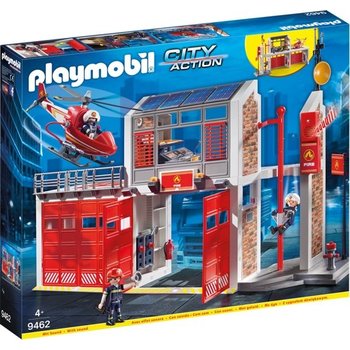 Playmobil PM City Action - Grote brandweerkazerne met helicopter 9462