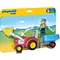 Playmobil PM 1.2.3 - Boer met tractor en aanhangwagen 6964