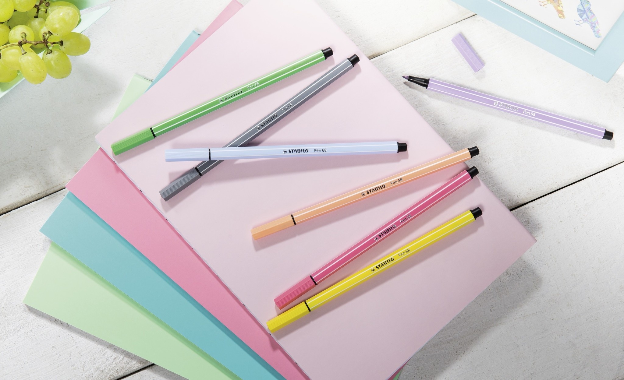 wrijving handelaar Dicht Stabilo Pen 68 PastelParade - Box 20stuks (10x pastel + 10x heldere kl - t  Klavertje Vier