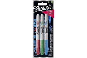 Sharpie Permanent Marker Fine "Metallic" - 3stuks (ruby/emerald/sapphire)