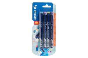 Pilot FriXion Fineliner 1,3mm - 4stuks (turquoise/roze/licht groen/violet)