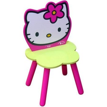 hello kitty houten stoeltje in bloemvorm
